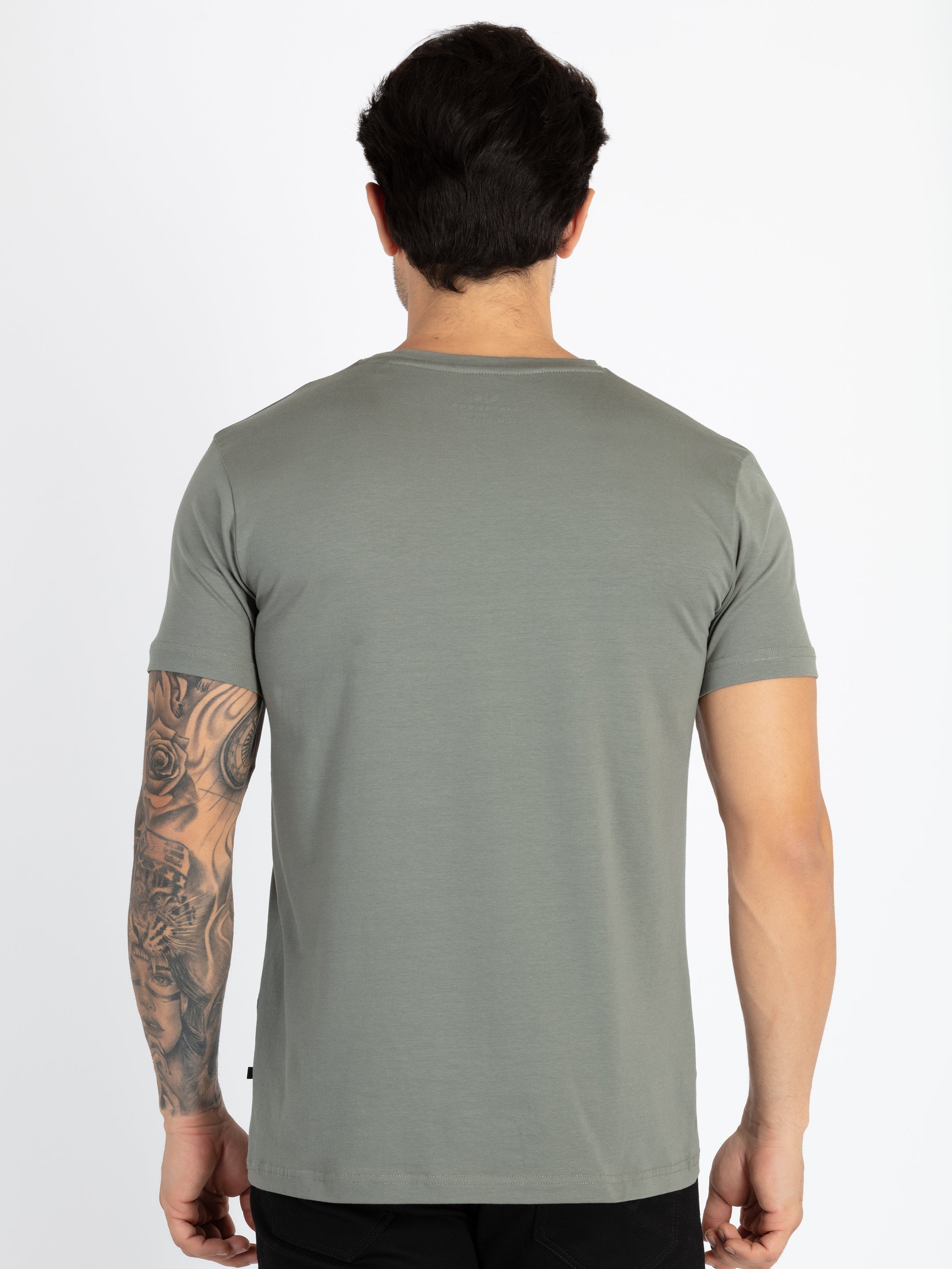Mens Printed Round Neck T-Shirt