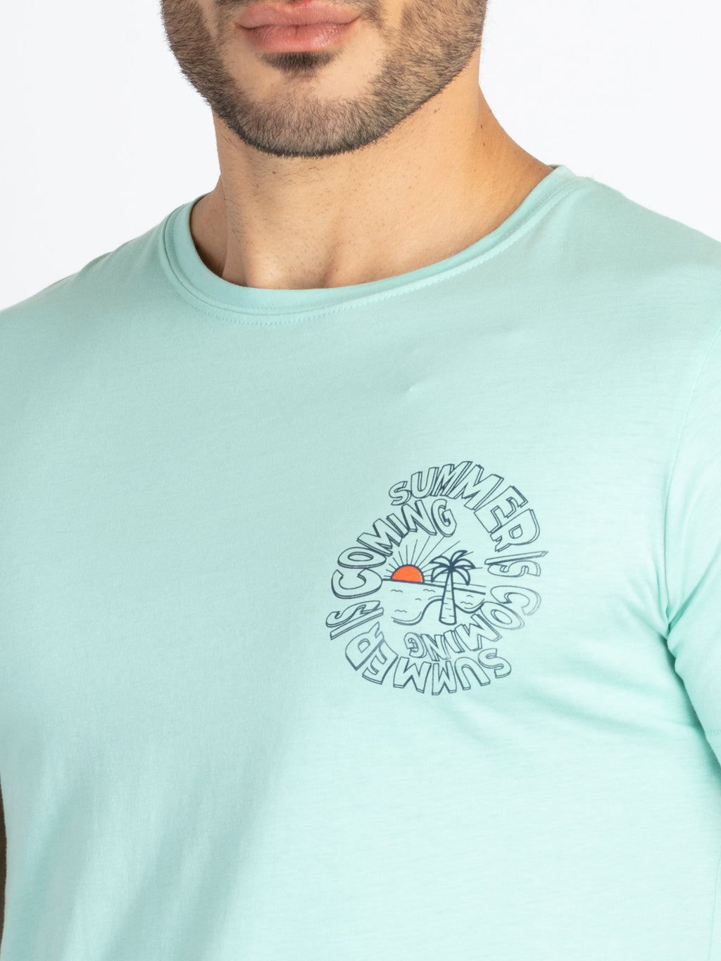Mens Front & Back Printed T-Shirt
