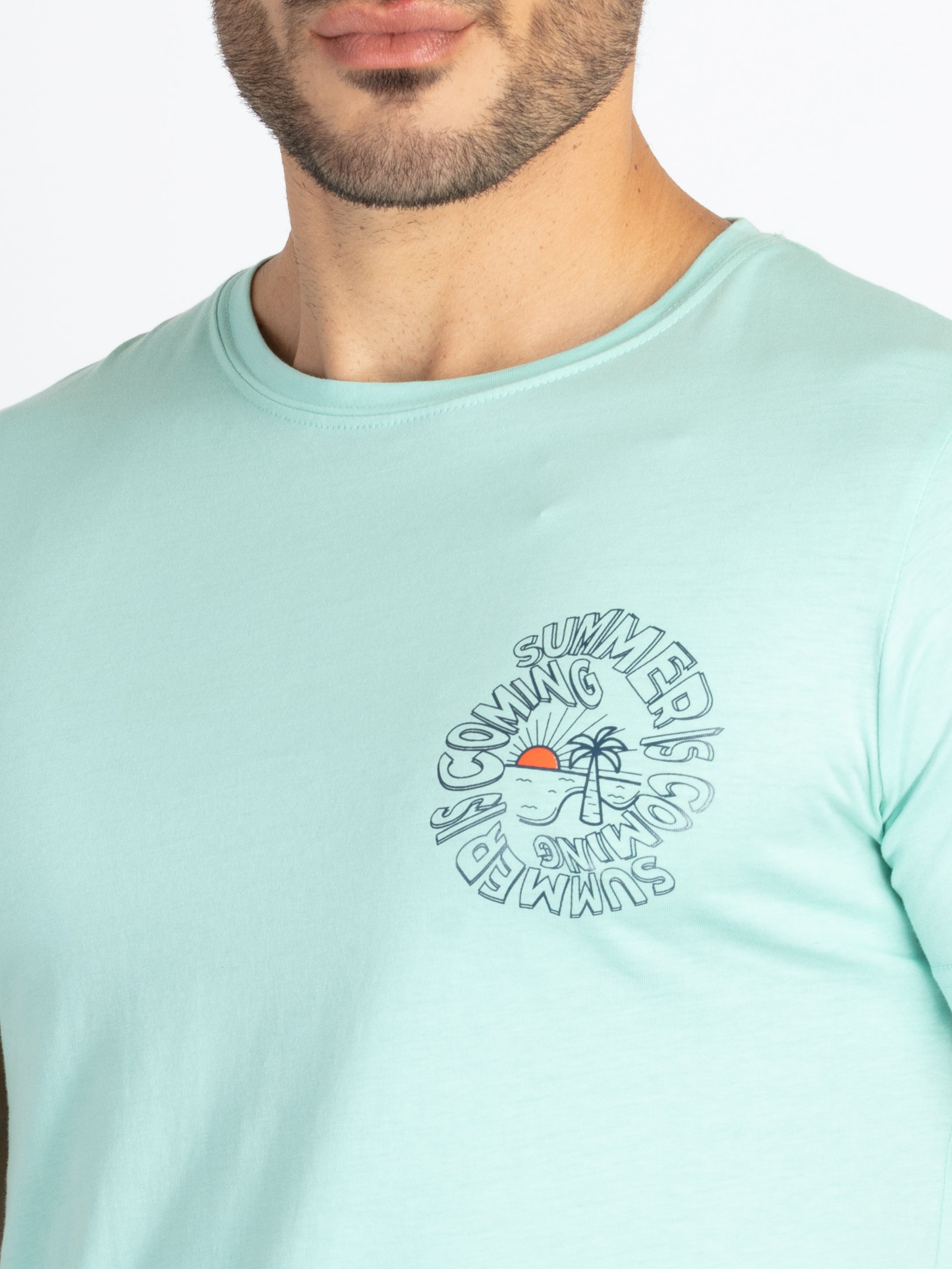 Mens Front & Back Printed T-Shirt
