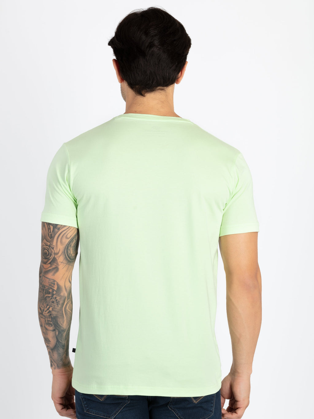 Mens Printed Round Neck T-Shirt