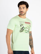 Mens Printed Round Neck T-Shirt