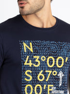 Mens Printed Round Neck T-Shirt