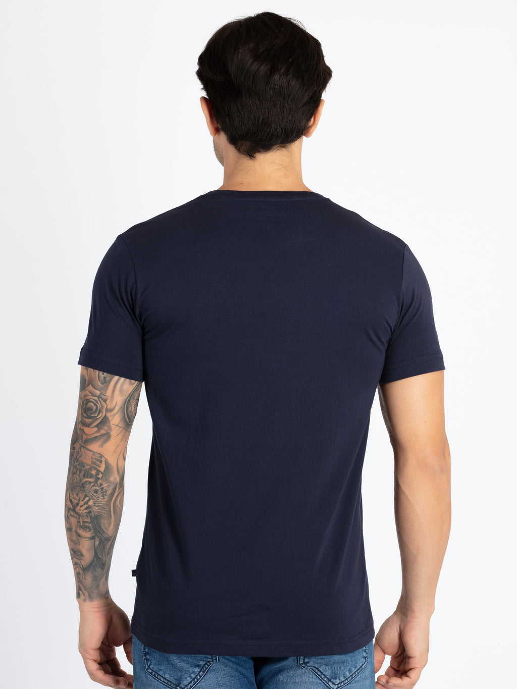 Mens Printed Round Neck T-Shirt