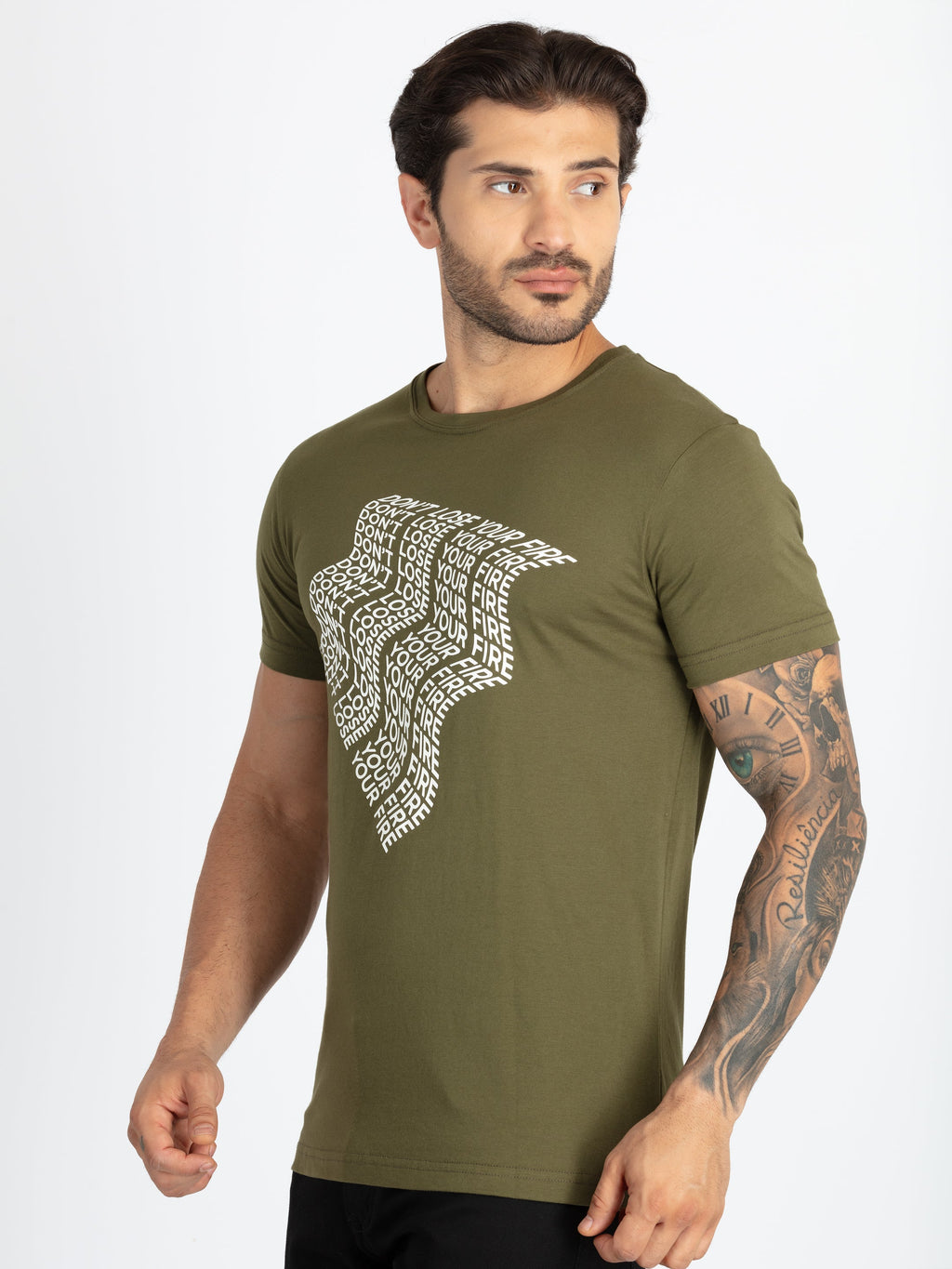 Mens Printed Round Neck T-Shirt