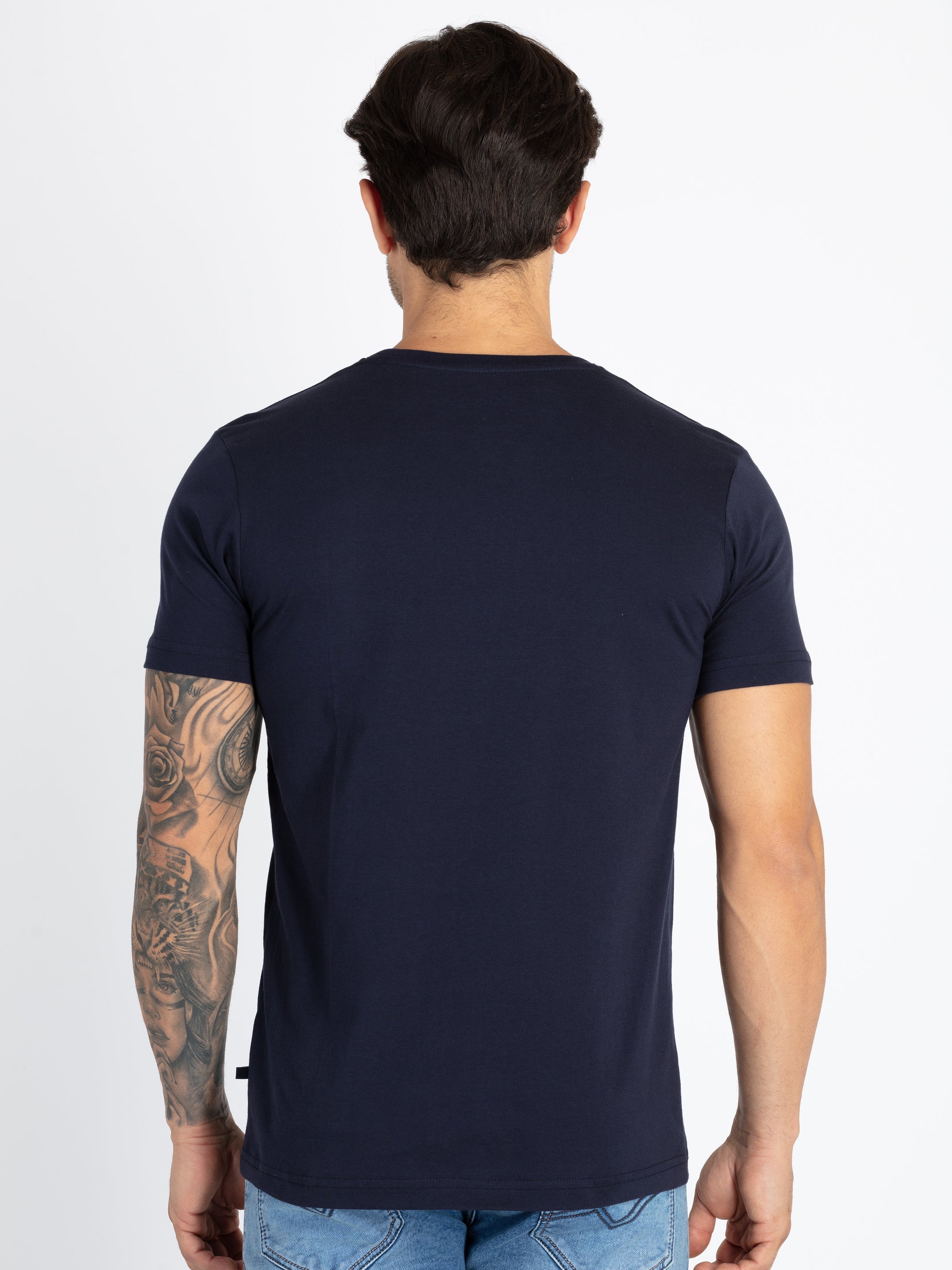 Mens Printed Round Neck T-Shirt