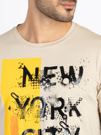 Mens Printed Round Neck T-Shirt