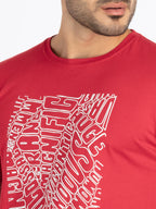 Mens Printed Round Neck T-Shirt