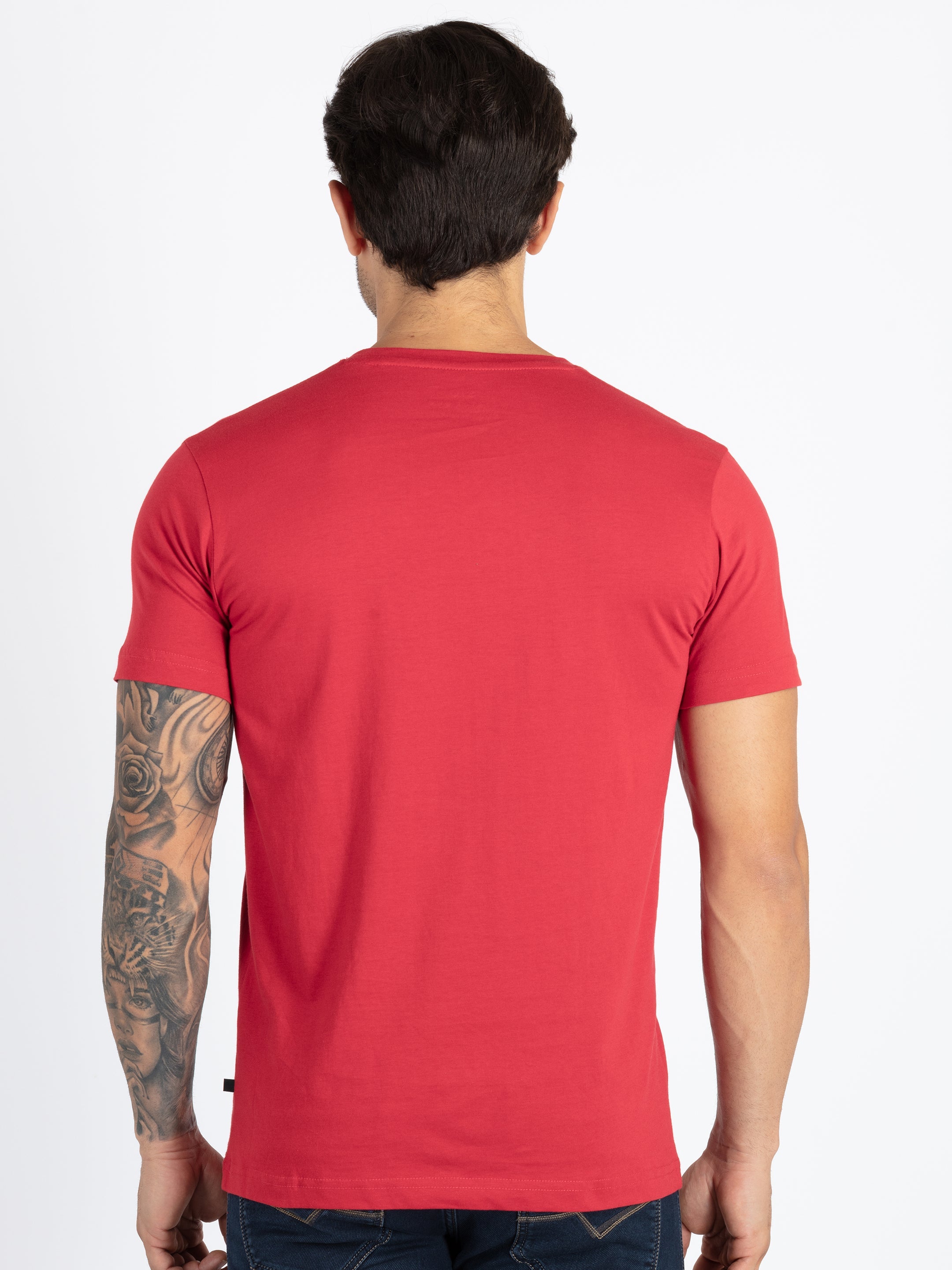 Mens Printed Round Neck T-Shirt