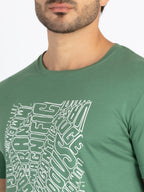 Mens Printed Round Neck T-Shirt