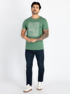 Mens Printed Round Neck T-Shirt