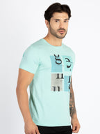 Mens Printed Round Neck T-Shirt