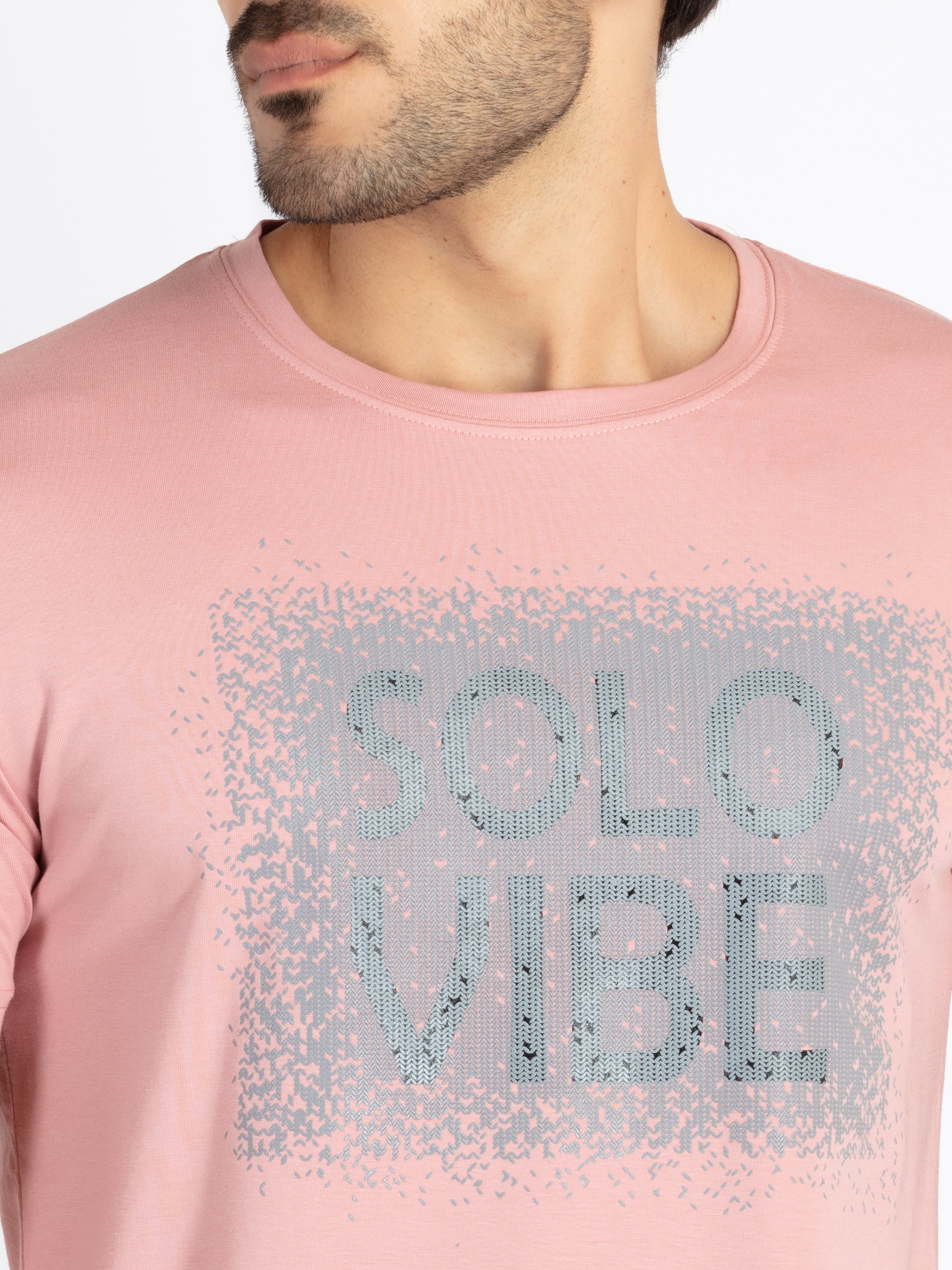 Mens Printed Round Neck T-Shirt
