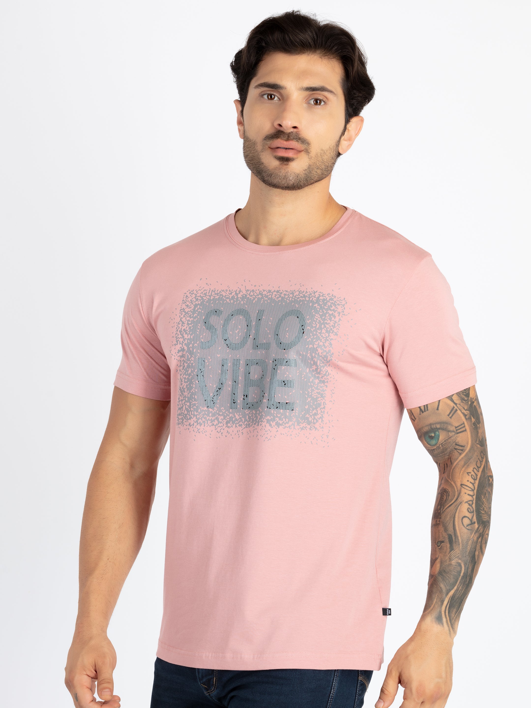 Mens Printed Round Neck T-Shirt Secondary image