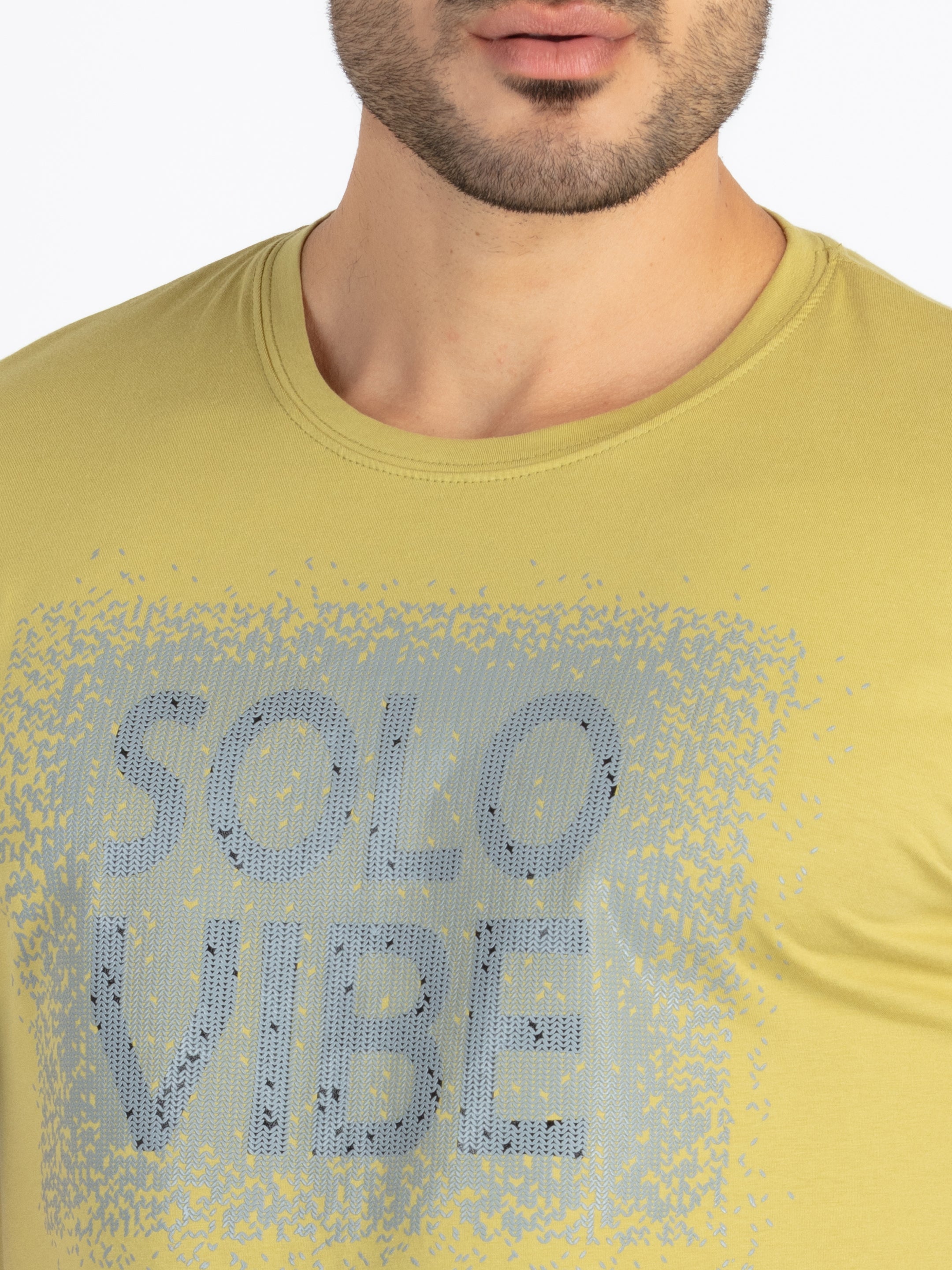 Mens Printed Round Neck T-Shirt