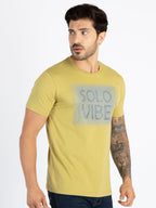 Mens Printed Round Neck T-Shirt