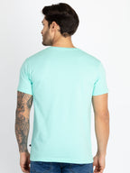 Mens Printed Round Neck T-Shirt