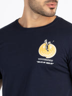 Mens Front & Back Printed Round Neck T-Shirt