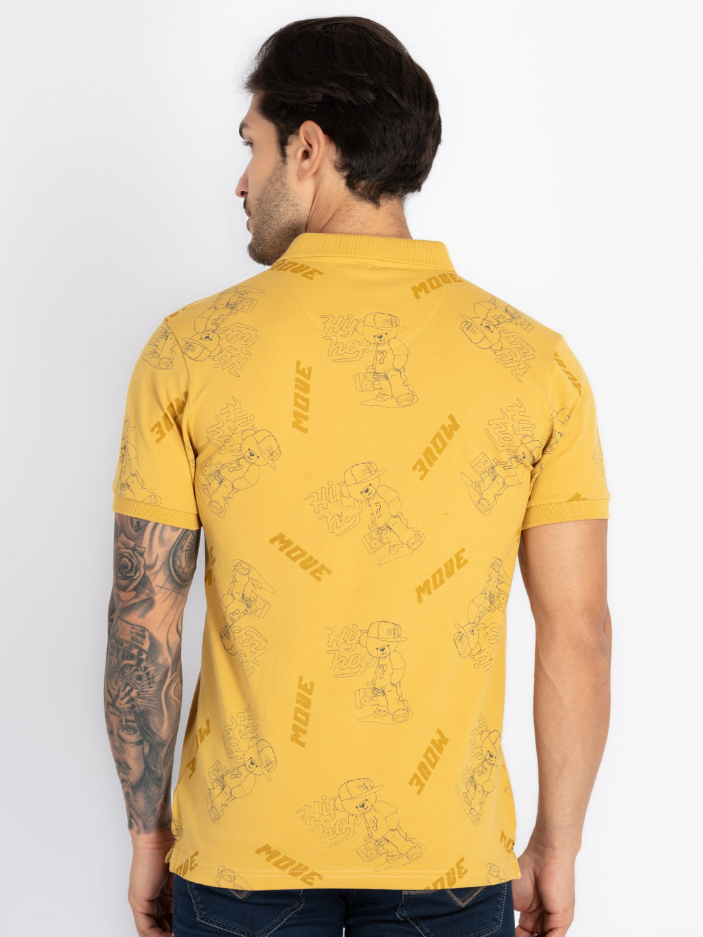 Mens All Over Printed Polo T-Shirt