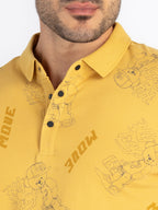 Mens All Over Printed Polo T-Shirt