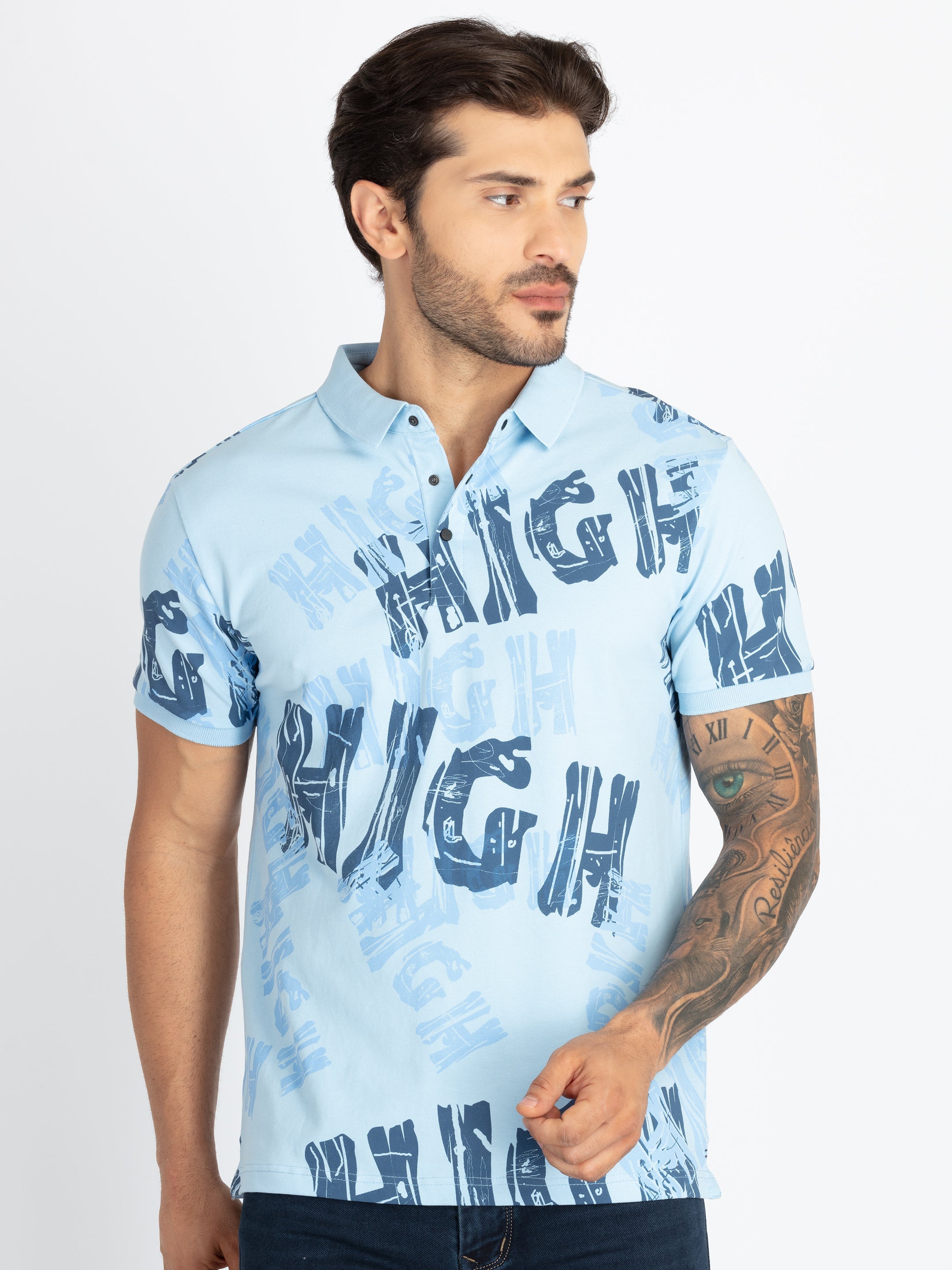 Status Quo |Men's Printed Polo T-shirt - S, M, L, XL, XXL