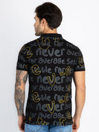 Mens All Over Printed Polo T-Shirt