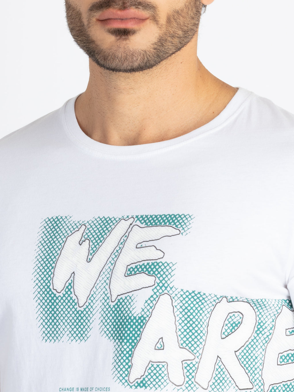 Mens Printed Round Neck T-Shirt
