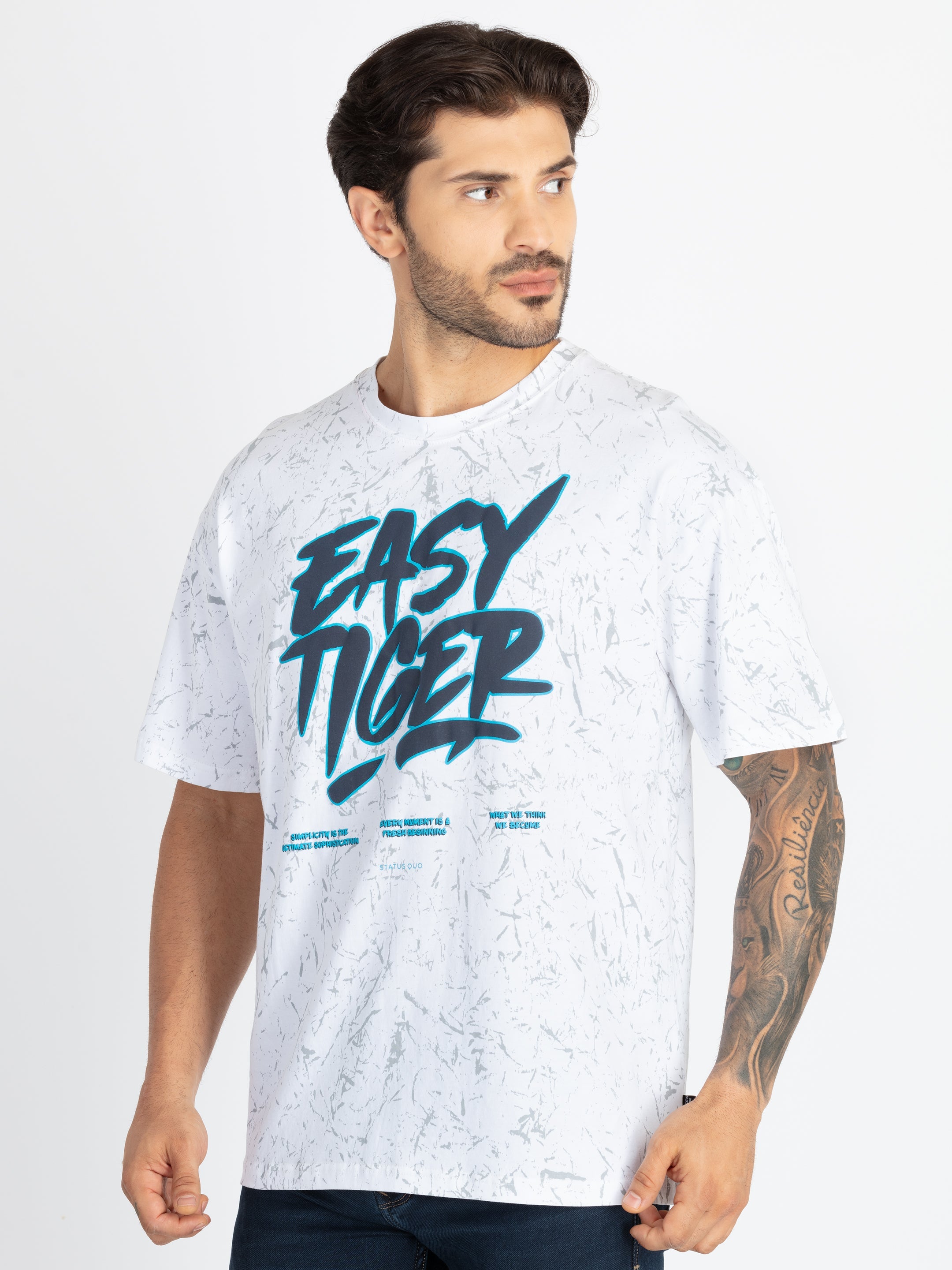 Mens All Over Printed Oversized T-Shirt Secondary image