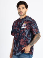 Mens Front & Back Printed Oversized T-Shirt