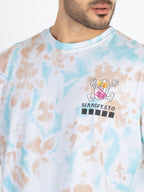 Mens Front & Back Printed Oversized T-Shirt