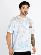 Mens Front & Back Printed Oversized T-Shirt