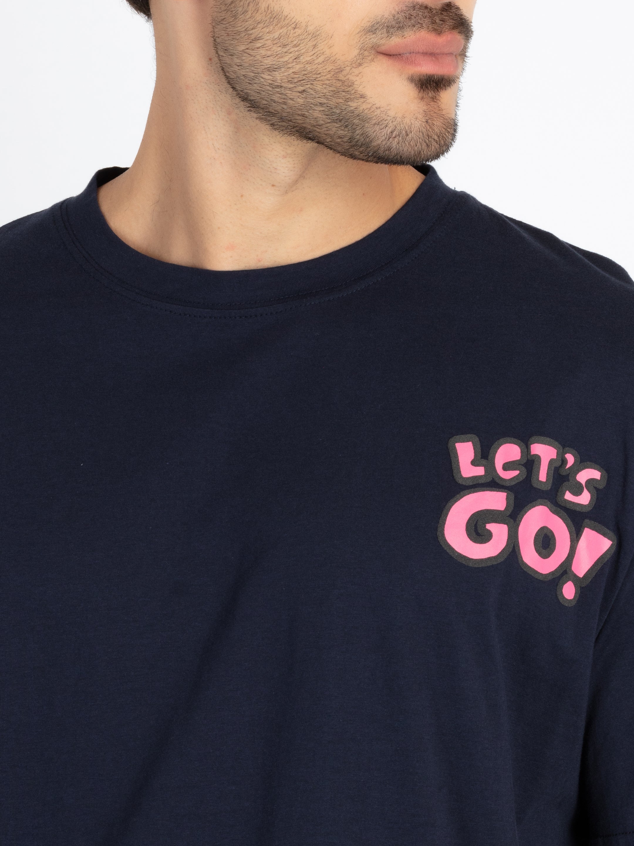 Mens Front & Back Printed Oversized T-Shirt