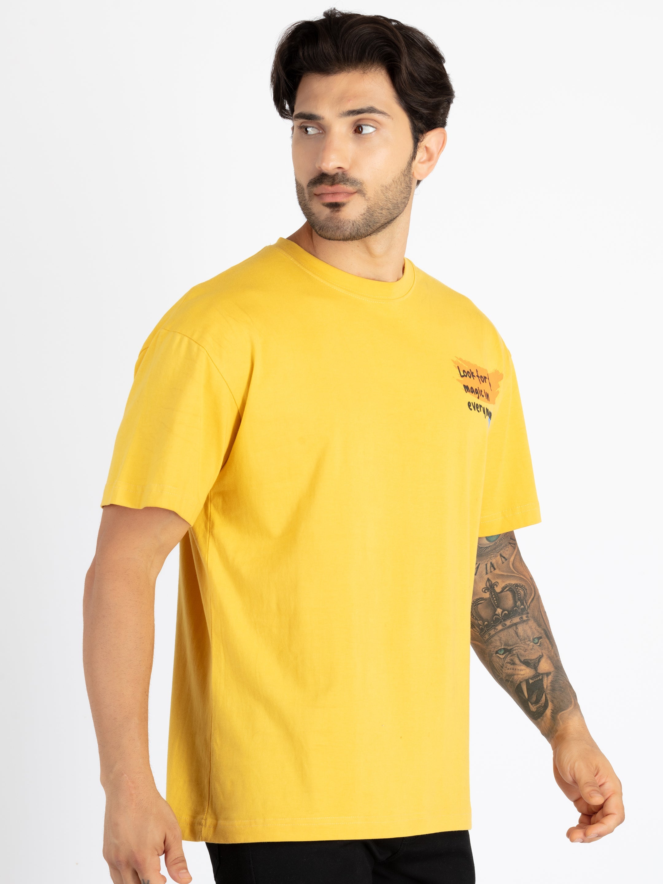 Mens Front & Back Printed Oversized T-Shirt Secondary image