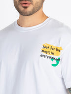 Mens Front & Back Printed Oversized T-Shirt