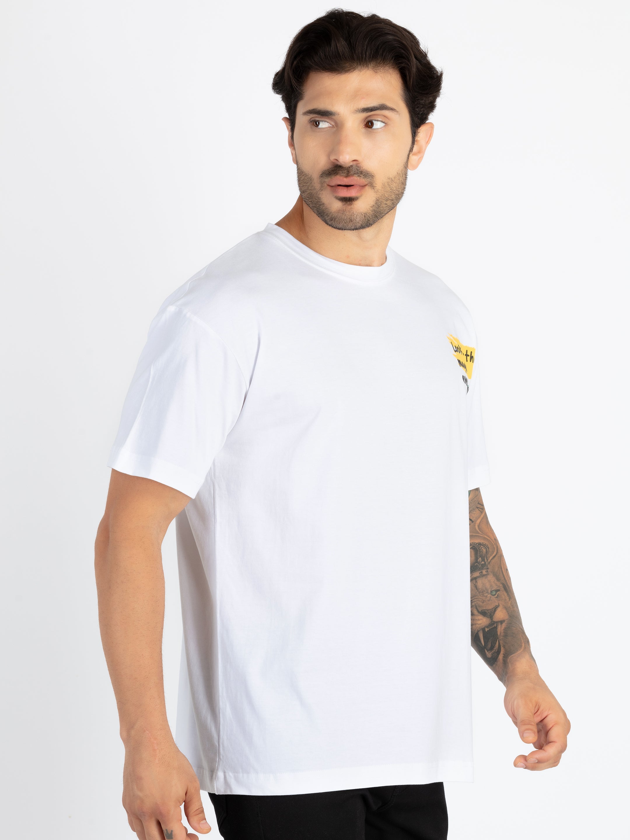 Mens Front & Back Printed Oversized T-Shirt Secondary image