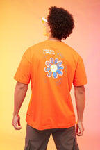 Mens Front & Back Printed Oversized T-Shirt