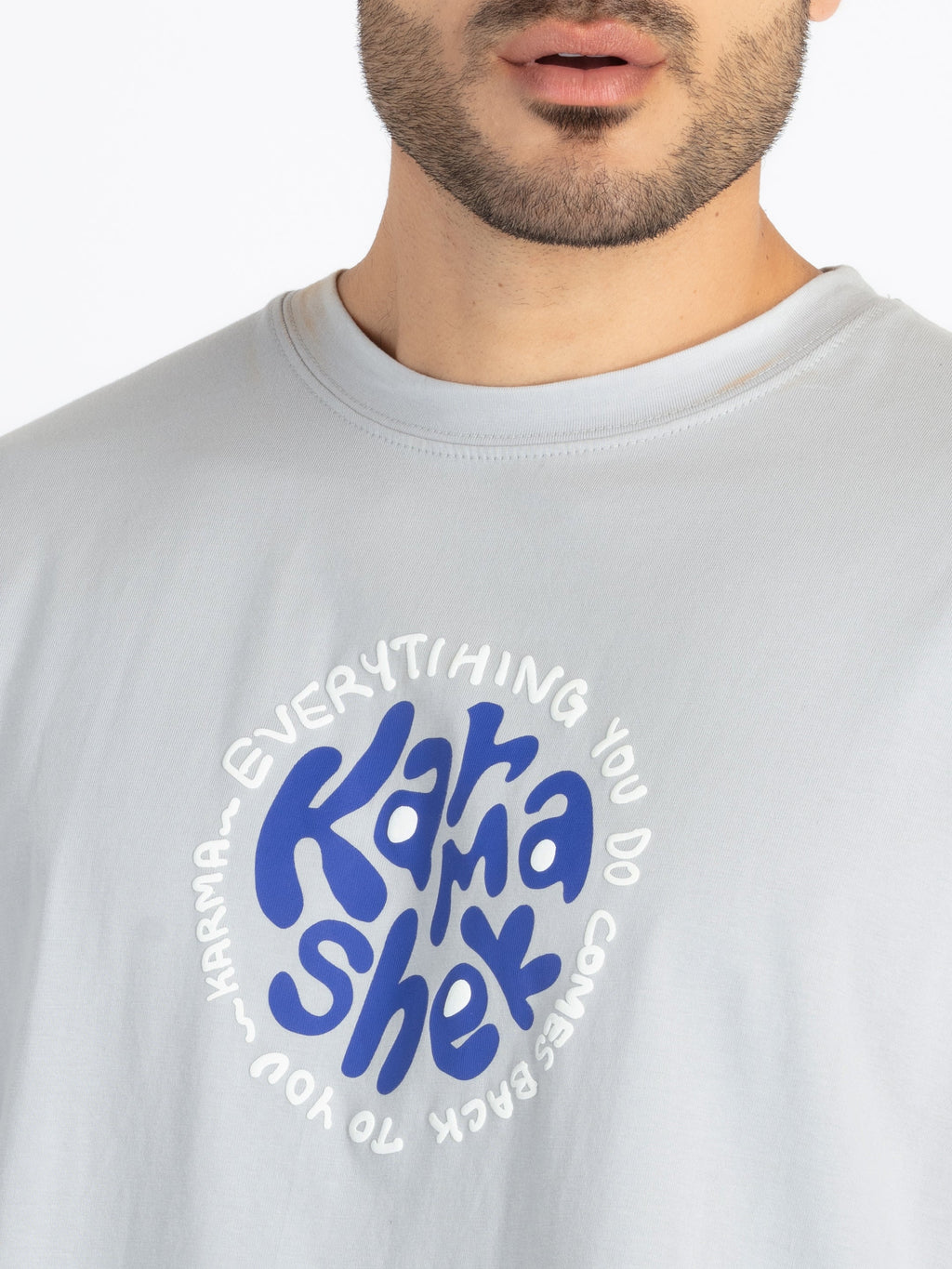 Mens Front & Back Printed Oversized T-Shirt