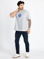 Mens Front & Back Printed Oversized T-Shirt