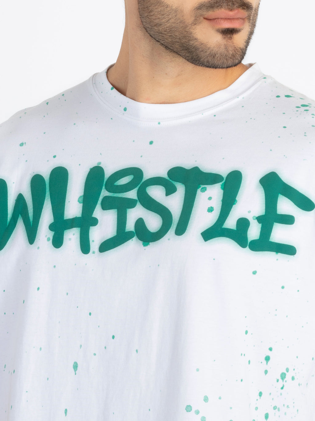 Mens Front & Back Printed Oversized T-Shirt