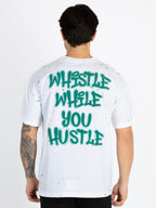 Mens Front & Back Printed Oversized T-Shirt