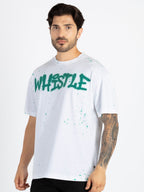 Mens Front & Back Printed Oversized T-Shirt