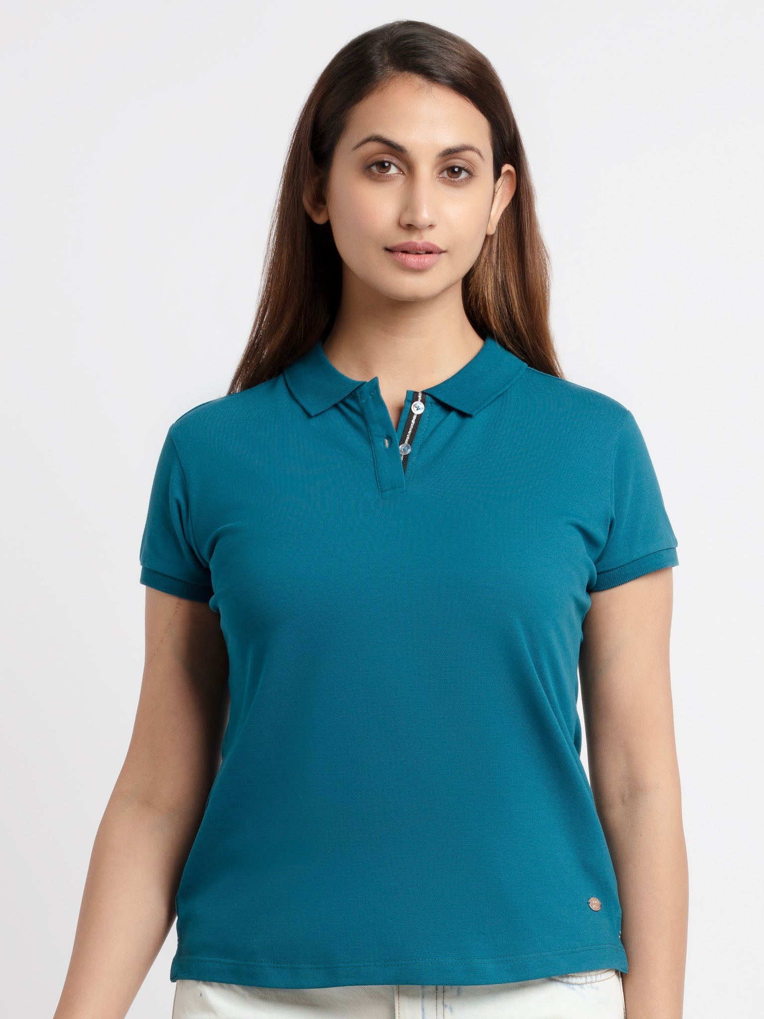 Buy Womens Solid Polo T-Shirt -|Status Quo | S, M,  L,  XL,  XXL, 3XL