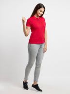 Women's Printed Polo T-Shirt