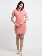 Status Quo |Womens Striped Spread Collar Polo Dress  - S, M,  L,  XL,  XXL, 3XL
