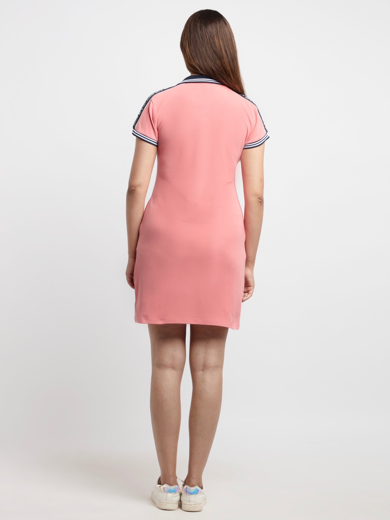 Women's Basic Bodycon Polo Dress