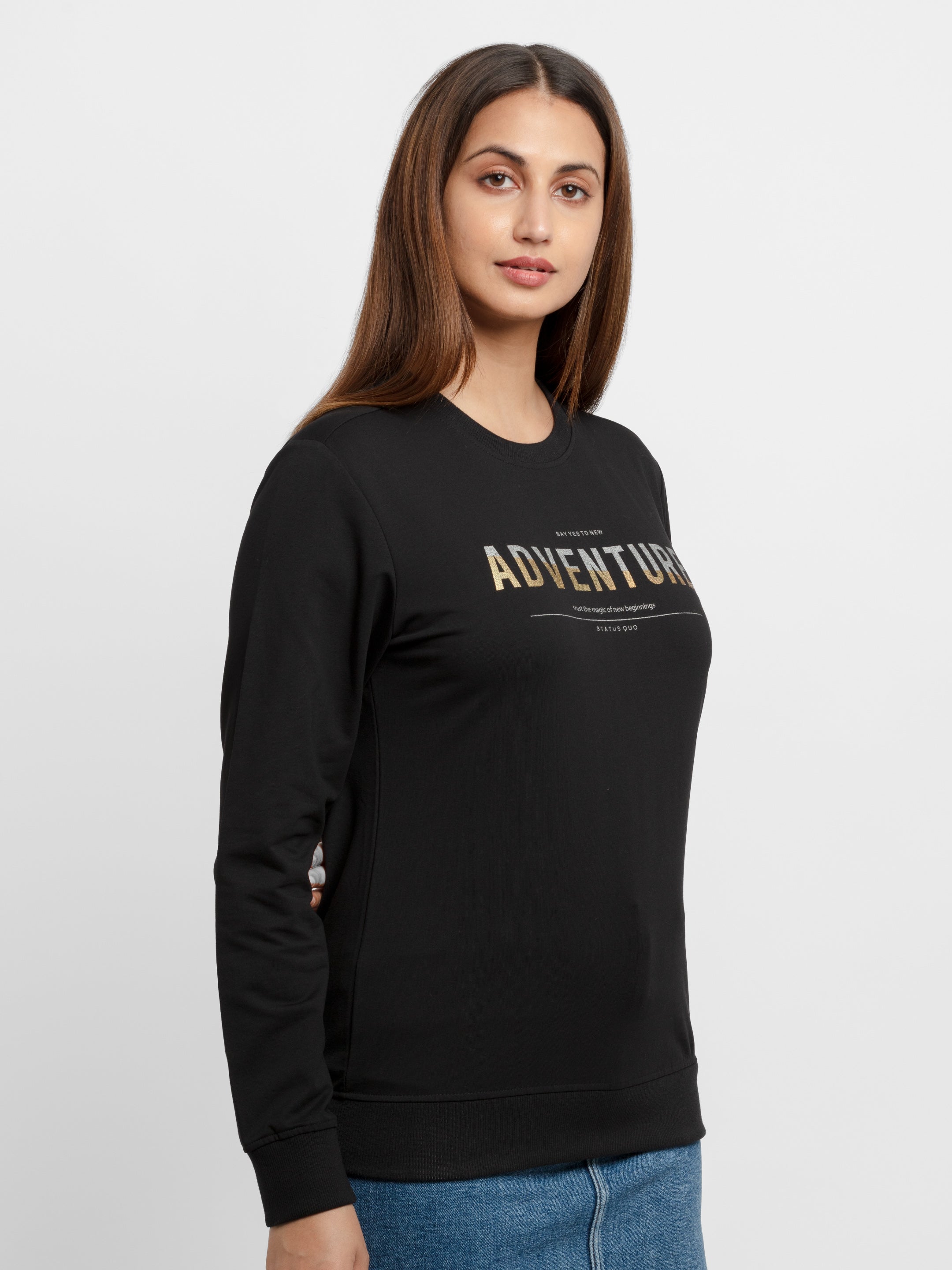 Womens Printed Lightweight Sweatshirt Secondary image