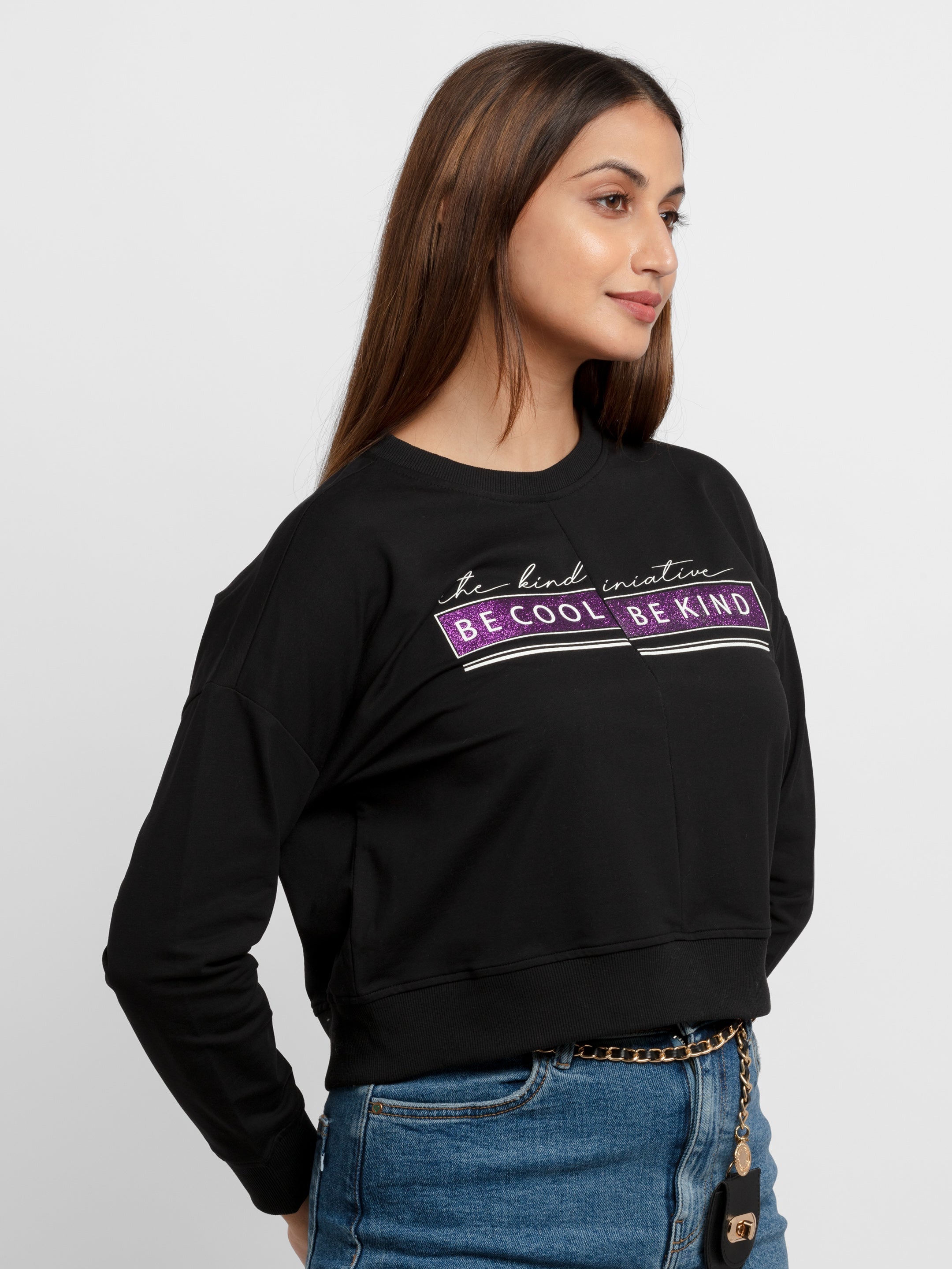 Womens Printed Lightweight Sweatshirt