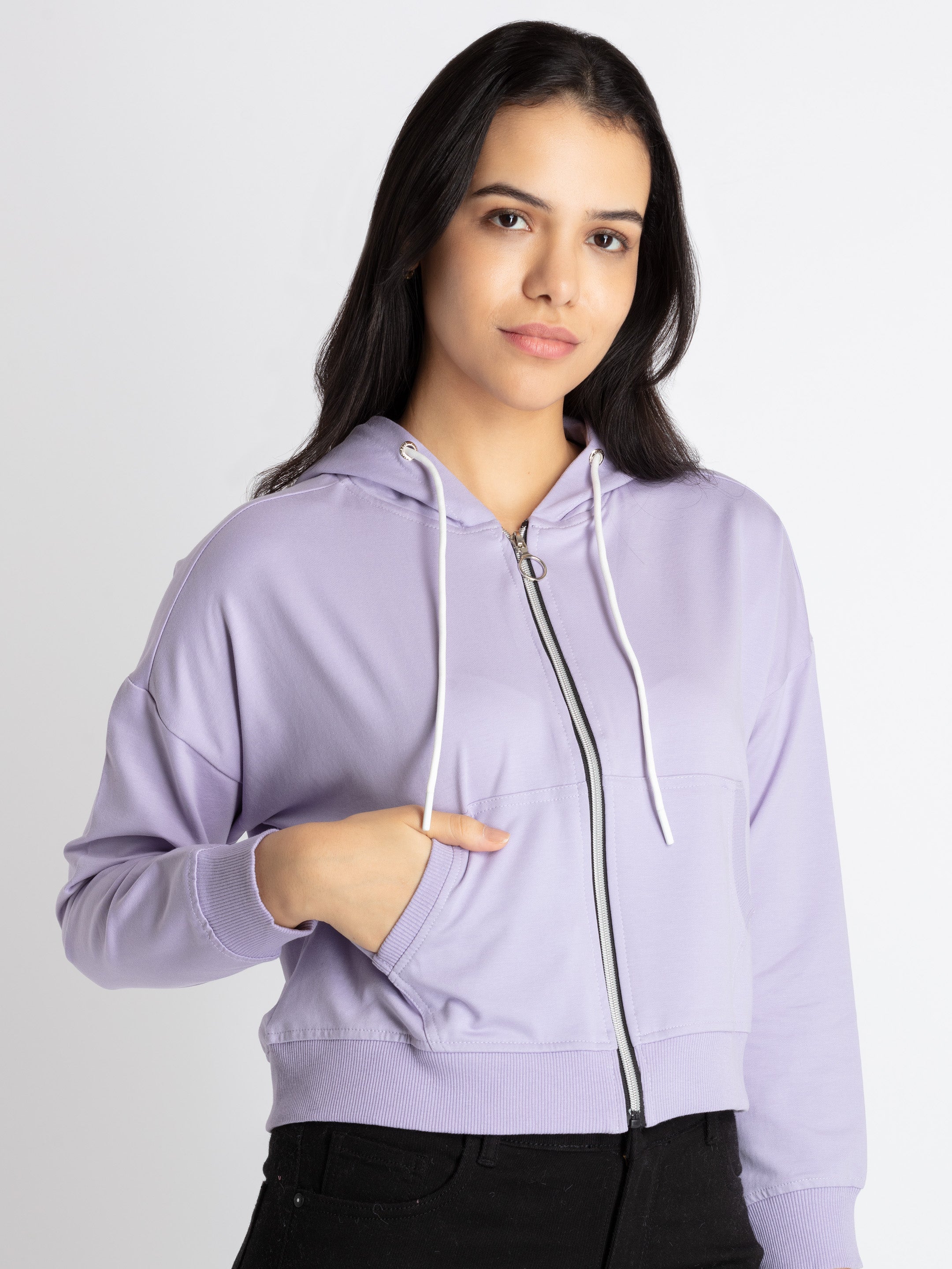 Womens Hooded Lightweight Sweatshirt Secondary image