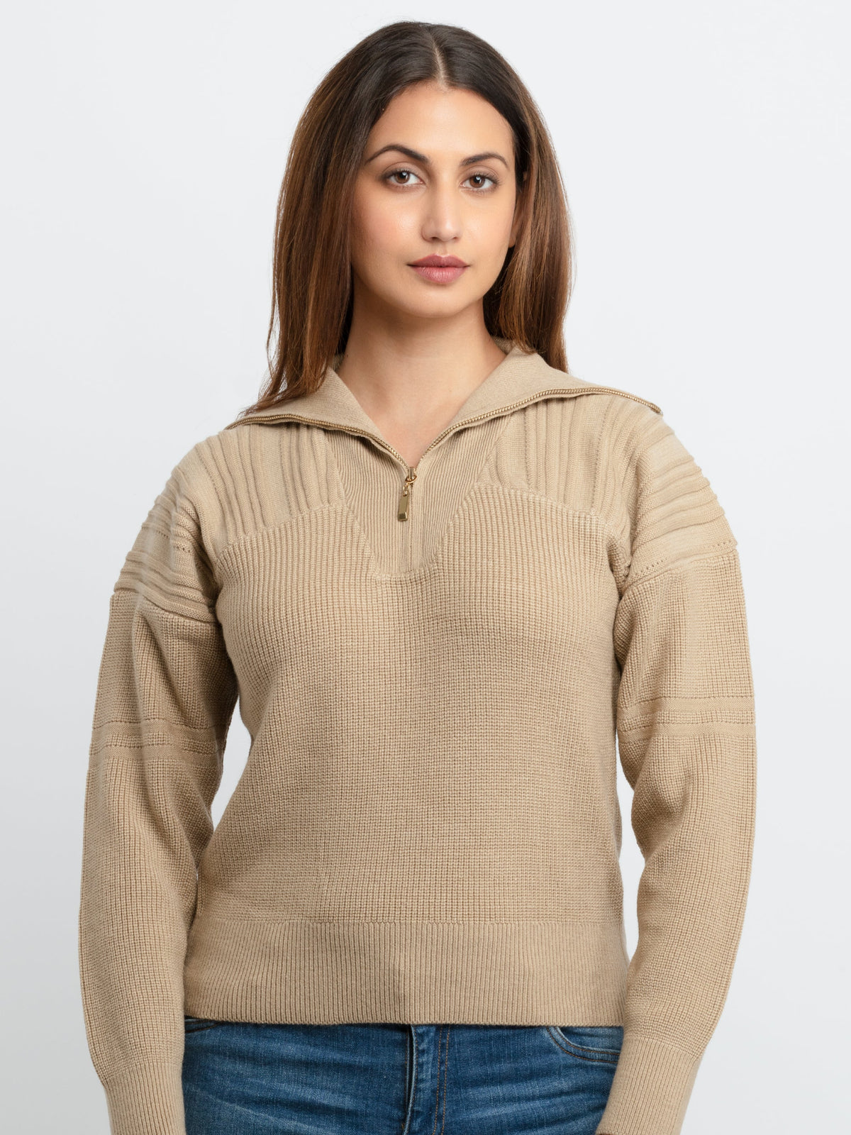 high neck sweater for women