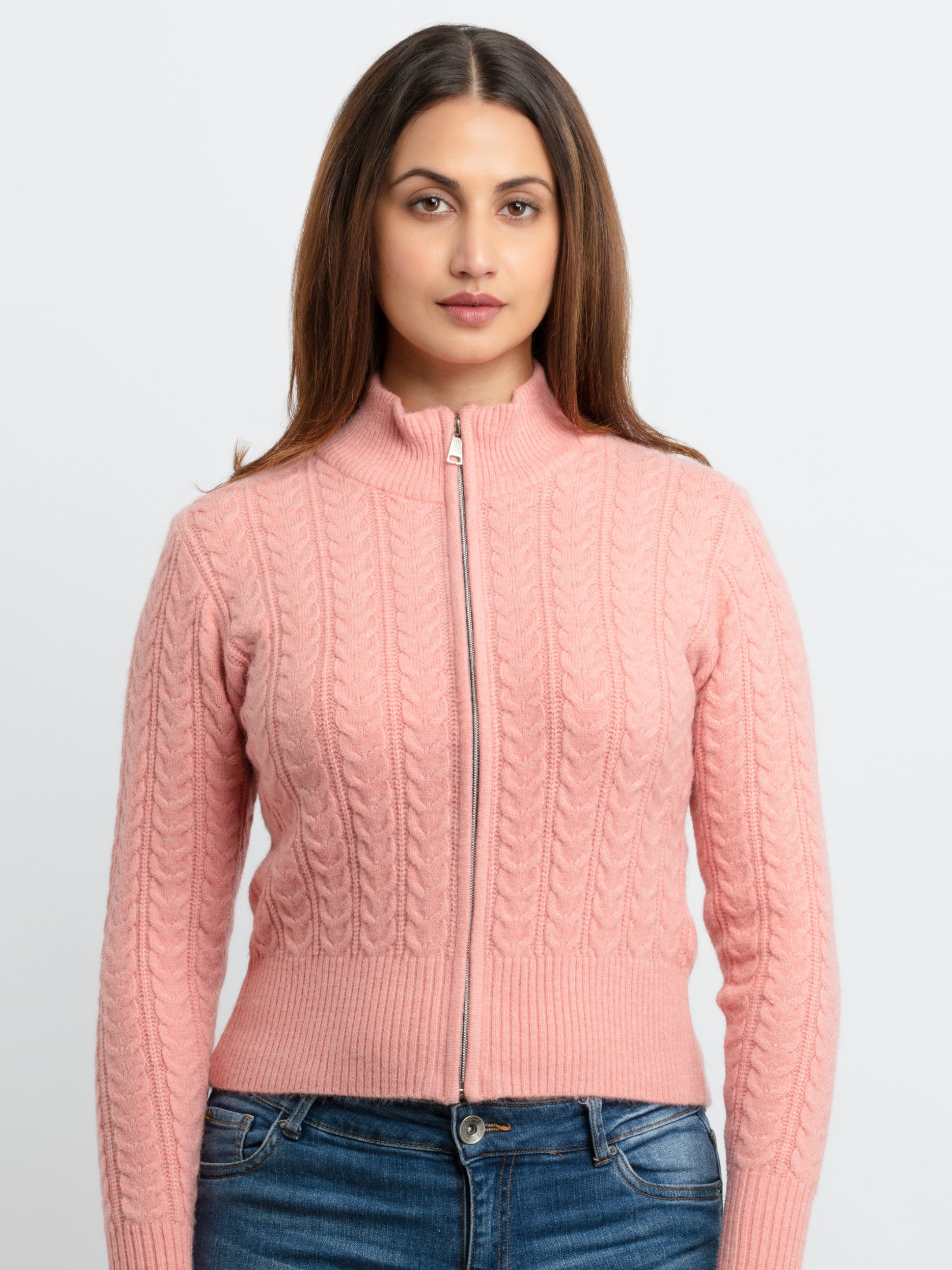 cable knitted sweater for women
