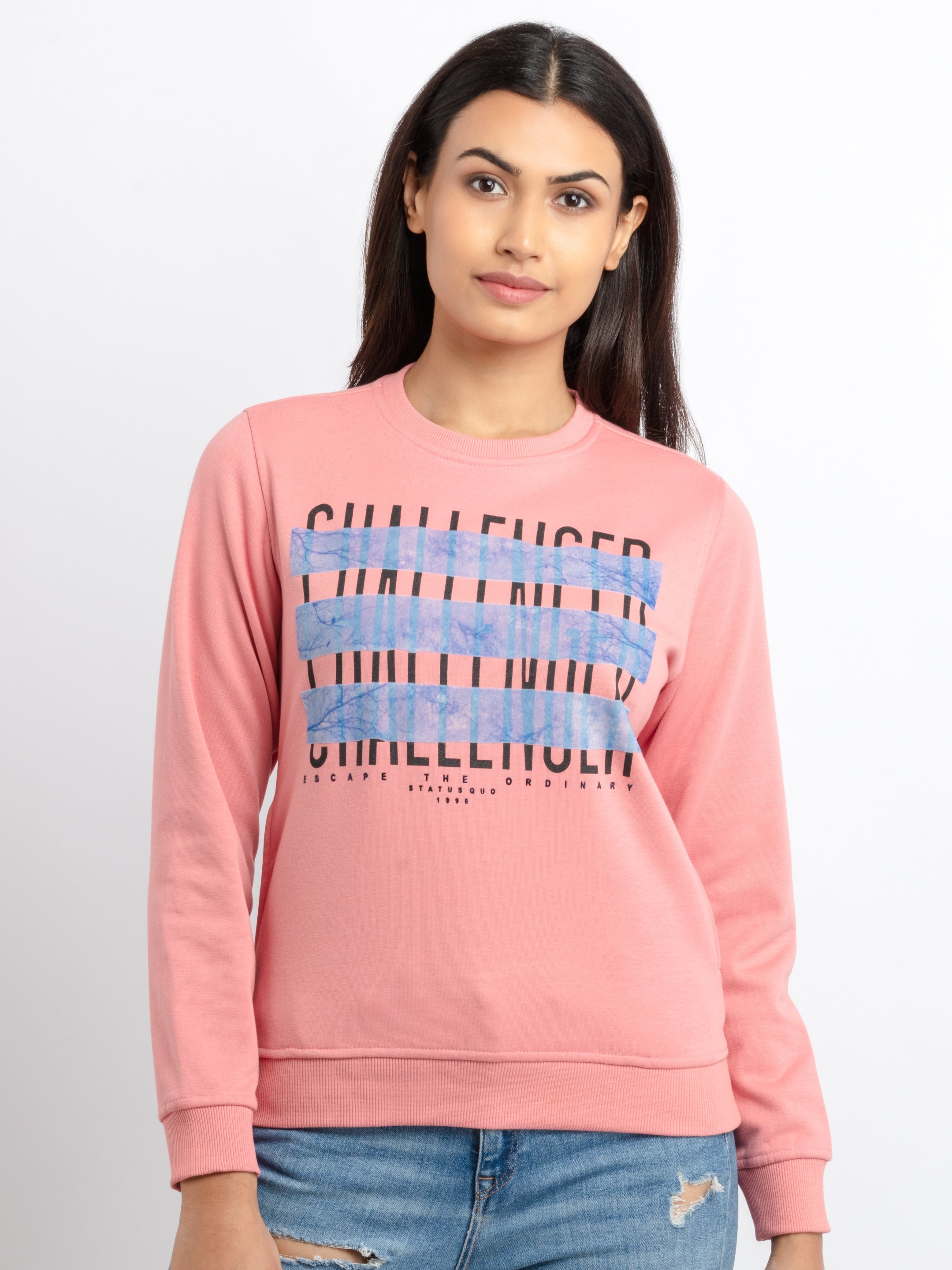 Status Quo |Womens Printed Regular Fit Sweatshirt - S, M, L, XL, XXL